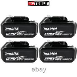 Genuine Makita BL1850 18v 5.0Ah Li-ion LXT Makstar Battery Pack of 4 UK Stock