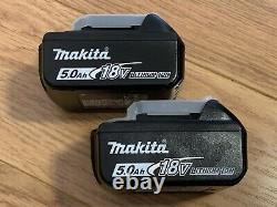 Genuine Makita BL1850 18v 5.0ah LXT Li-ion Battery TWIN 2 BATTERIES