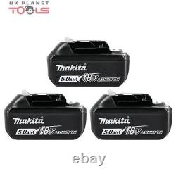 Genuine Makita BL1850 18v 5.0ah LXT Li-ion Battery with Star TRIPLE PACK