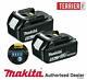Genuine Makita Bl1850 Twin Pack 18v 5.0ah Lxt Li-ion Battery With Star