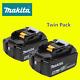 Genuine Makita Bl1850b 18v 5.0ah Lxt Li-ion Battery Twin Pack Circuit Protection