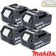 Genuine Makita Bl1860 Four Pack 18v 6.0ah Lxt Li-ion Battery With Star
