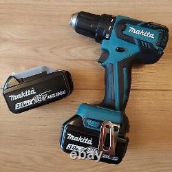 Genuine Makita LXT Cordless Drill Driver, 2 x 3.0Ah 18V BL1830B Batteries DDF459