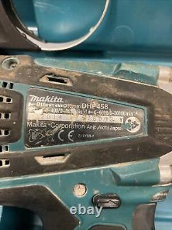 MAKITA DHP458 18v LXT Li-ion 2 Speed COMBI DRILL 3ah BATTERY CHARGER CASE