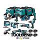 Makita 18v Lxt Brushless 10 Piece Power Tool Kit With 4 X 5ah Batteries