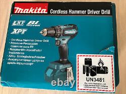 Makita 18V LXT Brushless Cordless Combi Drill, 1 x 3.0Ah Li-Ion, DHP485SFE