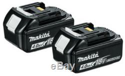 Makita 18V LXT Li-ion Combi Drill & Impact Driver Twin Pack inc 2x 4AH Batteries