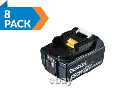 Makita BL1850 18v 8x 5Ah LXT Li-ion Makstar Battery Pack 8pk Genuine 8x BL1850B