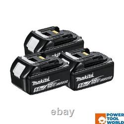 Makita BL1850X3 18v LXT 5.0Ah Li-Ion Battery Triple Pack