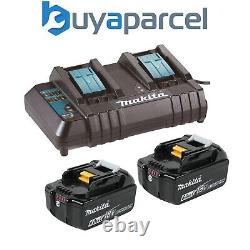 Makita BL1860 18v 2 x LXT 6.0ah Lithium-Ion Batteries + DC18SH Dual Port Charger