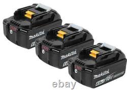 Makita BL1860B-3 18V LXT Li-Ion 6.0Ah 18 Volt Battery 3-Packs Genuine Bl1860bpk3