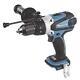 Makita Cordless Combi Drill Driver Dhp458z With Side Handle 18v Li-ion Lxt Bare