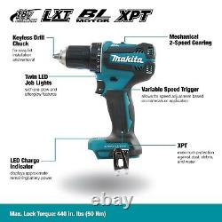 Makita DDF485Z 18V LXT Lithium Ion Brushless Drill Driver 2 Speed Bare Tool