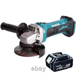 Makita DGA452Z 18V LXT Li-Ion 115mm Angle Grinder with 1 x 5.0Ah BL1850 Battery