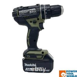 Makita DHP482SFO 18v LXT Li-Ion Combi Drill 2 Speed Olive Green Inc 1x 3.0Ah