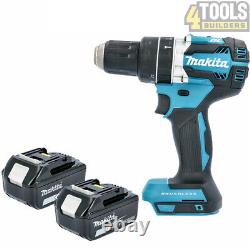 Makita DHP484Z 18v LXT Li-ion Brushless Combi Drill With 2 x 5Ah Batteries