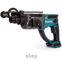 Makita DHR202Z LXT 18v SDS Hammer Drill 3 Function + 5 x Bits Chisel + Chuck