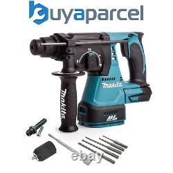 Makita DHR242Z 18v LXT SDS Rotary Hammer Drill + SDS Bits Chisel + Keyless Chuck