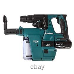 Makita DHR242Z 18v LXT SDS Rotary Hammer Drill + SDS Bits Chisel + Keyless Chuck