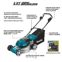 Makita DLM460Z Twin 18v / 36v LXT Cordless Brushless Lawn Mower 460mm Bare