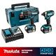 Makita Dlx2131tj 18v Li-ion Lxt Dhp482 Combi And Dtd152 Impact Kit (2 X 5.0ah)