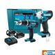 Makita Dlx2336s 18v Lxt Cordless Combo Kit Dtd156 Impact Driver & Dhp453 Comb