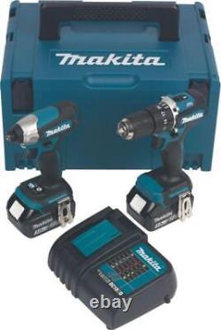 Makita DLX2414SJ 18V 2 x 3.0Ah Li-Ion LXT Brushless Cordless Twin Kit (360TM)