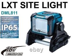 Makita DML811 18v 14.4v 110v LXT Li-Ion LED Portable Work Light Site Torch