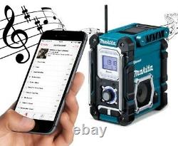 Makita DMR106 Site Radio Blue Bluetooth AM FM 7.2- 18v 240v Li-Ion LXT G Series
