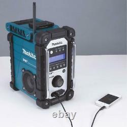 Makita DMR110 DAB PLUS Blue Job Site Radio CXT 10.8v LXT 18v LI-ion +18V Battery