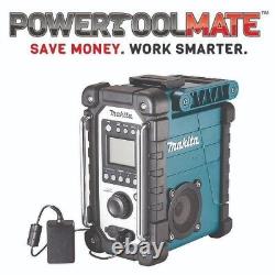 Makita DMR116 Site Radio Blue Lithium ION AM FM 7.2- 18v 240v LXT G Series +Plug