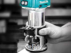 Makita DRT50ZJX3 18v LXT 2x5Ah Li-ion Brushless Router/Trimmer with Extra Bases