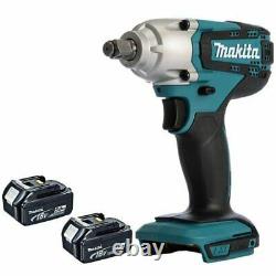 Makita DTW190Z 18V LXT Li-ion 1/2 Square Impact Wrench with 2 x 5.0Ah Batteries