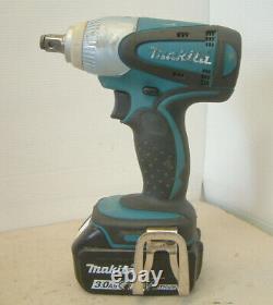 Makita DTW251 18v LXT Li-Ion Cordless 1/2 Impact Wrench + Battery+Charger+ Case