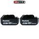 Makita Genuine Bl1840 18v 4.0ah Lxt Li-ion Battery With Star Pack Of 2