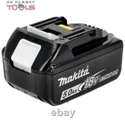 Makita Genuine BL1850 18V 5.0Ah Li-Ion LXT Battery Twin Pack With DC18RC Charger