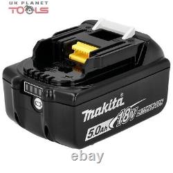 Makita Genuine BL1850 18V 5.0Ah Li-Ion LXT Battery Twin Pack With DC18RC Charger