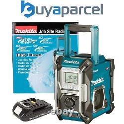 Makita Job Site Bluetooth Radio MR002GZ Blue LXT XGT 18V 40v Max +18v Battery