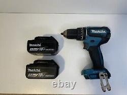 Makita LXT 18v Li-Ion Brushless Cordless Combi Hammer Drill DHP485 with 2x Battery