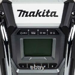 Makita MR001GZ01 12V/14.4V/18V/40V MAX XGT, LXT & CXT AM/FM Jobsite Radio White