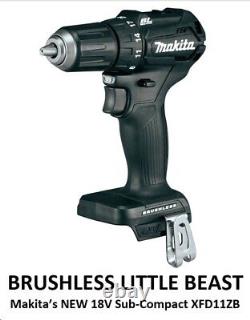 Makita XFD11 LXT 18v Lithium-Ion Sub-Compact Brushless Cordless 1/2 Driver-Drill