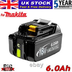 UK 6.0Ah For Makita 18V Battery LXT Li-ion BL1850 BL1860 BL1830 BL1815 Cordless