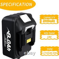 UK BL1830 for Makita 18V 8.0Ah LXT Li-ion Battery BL1830 BL1850 BL1860 / Charger