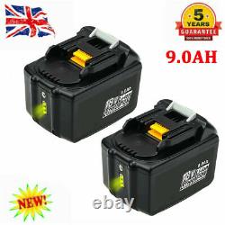 UK For Makita 18V BL1830 LXT Li-ion 9.0Ah BL1850 BL1860 BL1890 Battery With LED