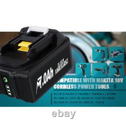 1/2/4/6x Batterie pour Makita BL1830/1850 18V BL1860B 7.0Ah LXT Li-Ion sans fil