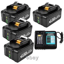 1-4Pack BL1860B 18V 6Ah 9Ah Batterie Li-ion LXT pour Makita Batterie BL1830 Chargeur