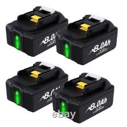 1-4X Pour Batterie Makita 18V 6Ah 8Ah BL1830 BL1850 BL1860 1840 LXT Indicateur LED