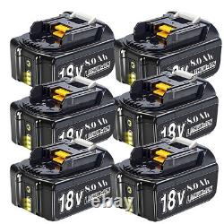 1-6x 8000mAh pour Makita BL1830 18V LXT Batterie Li-ion Pack Jumeau Alimentation/Chargeur Royaume-Uni