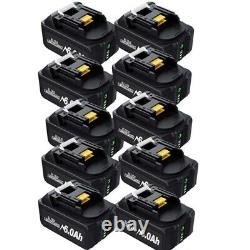 10x pour Batterie Makita 18V BL1830/1850 BL1860B LXT Li-Ion sans fil nouvelle