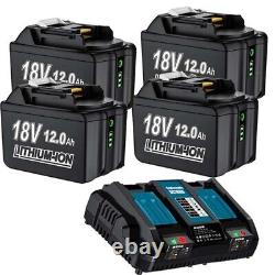 12Ah pour BATTERIE MAKITA 18V LXT LI-ION BL1835 BL1850 BL1840 BL1830 / Chargeur Double